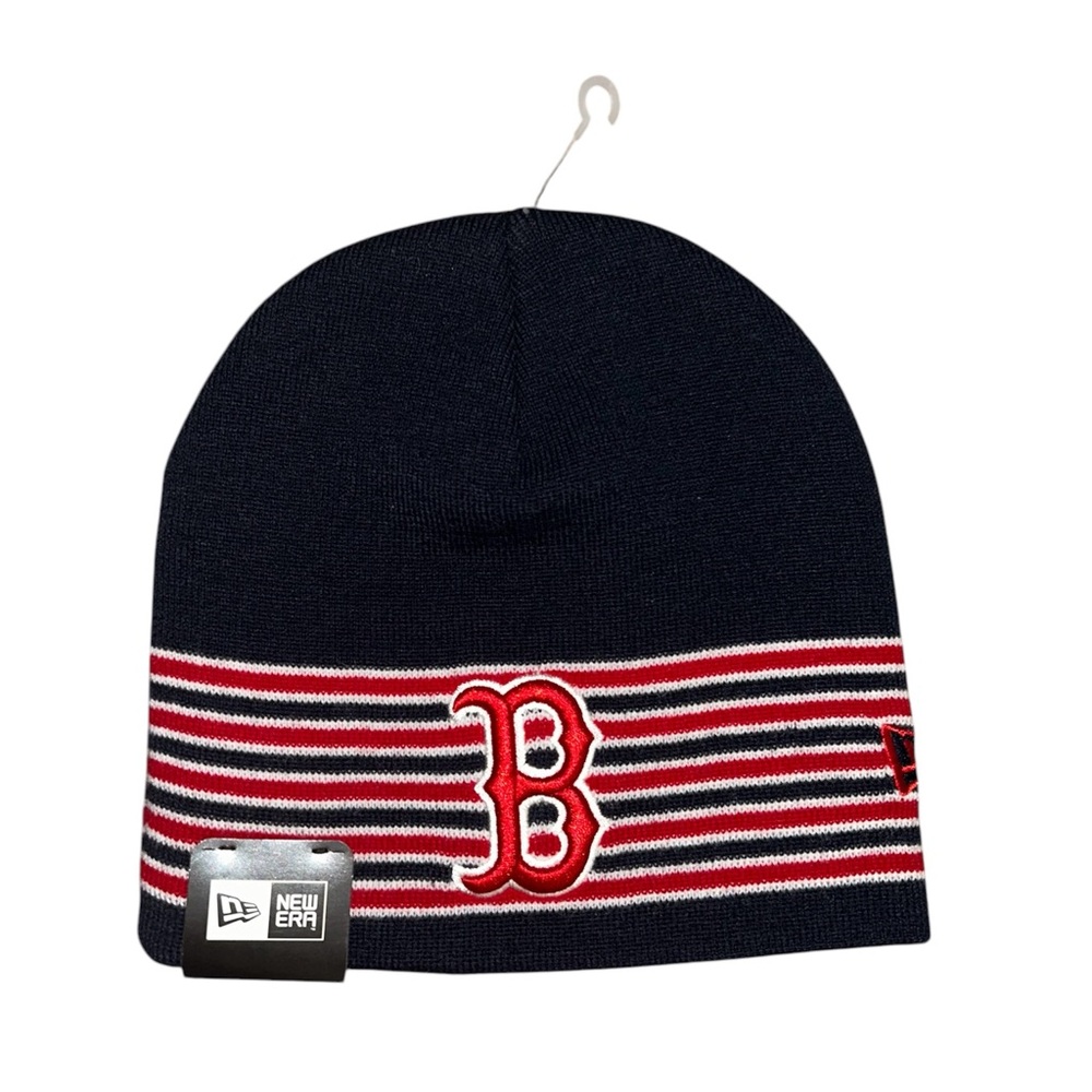 New Era Men’s Boston Red Sock Cap Baseball
Navy blue with red and white stripes